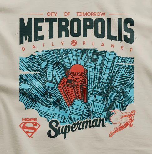 Koszulka męska Superman - Metropolis Daily Planet