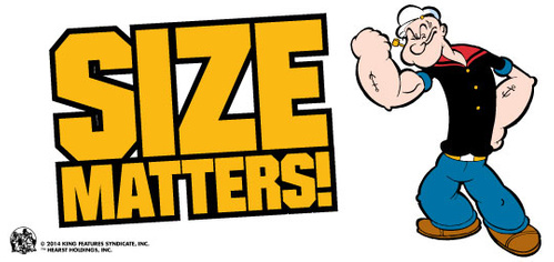 Kubek ceramiczny Popeye - Size Matters 330ml