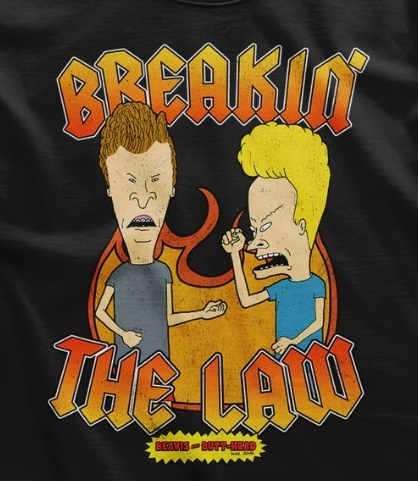 Koszulka męska Beavis and Butt-Head - Breakin' The Law