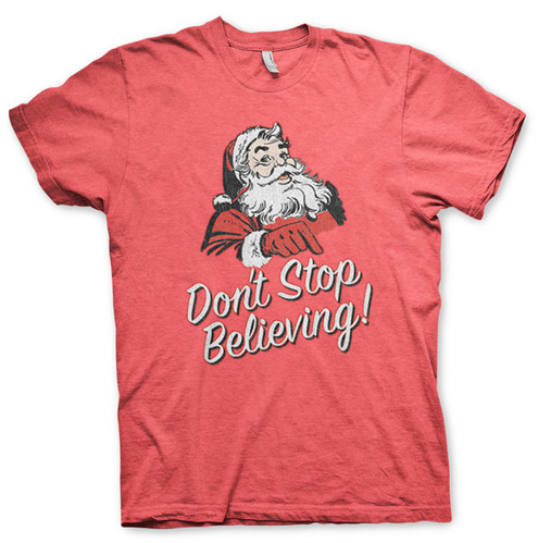 Koszulka męska świąteczna Don't Stop Believing