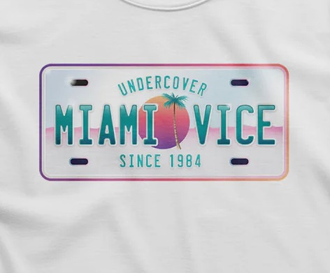 Koszulka męska Miami Vice - Undercover 1984