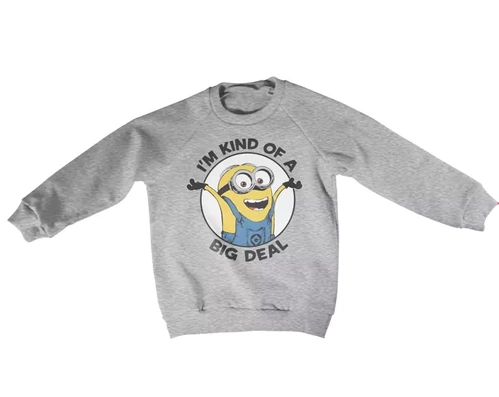 Bluza dziecięca Minionki - I'm Kind Of A Big Deal - Szara