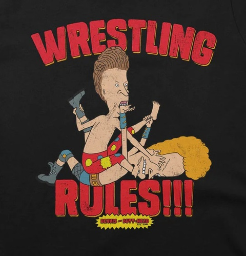 Koszulka damska Beavis and Butt-Head - Wrestling Rules!!!