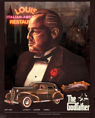 Plakat Godfather - Retro