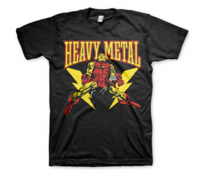 Koszulka męska Iron Man Likes Heavy Metal Marvel T-Shirt