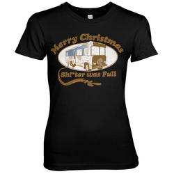 Koszulka damska świąteczna Griswold Family - Shitter Was Full