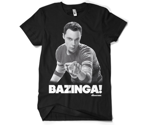 Koszulka męska The Big Bang Theory - Sheldon Says BAZINGA!