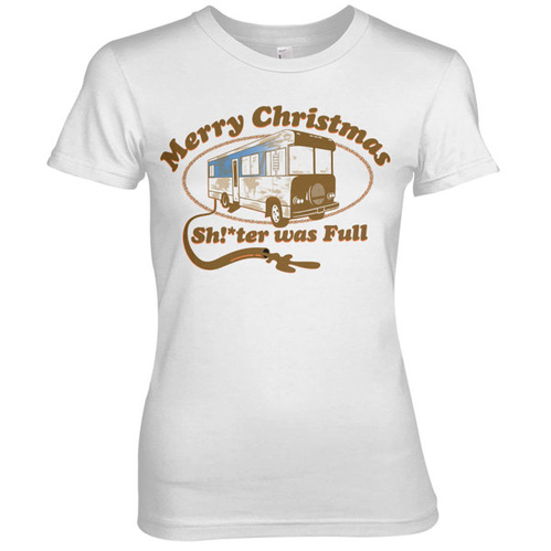 Koszulka damska świąteczna Griswold Family - Shitter Was Full