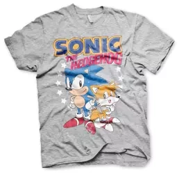 Koszulka męska Sonic & Tails szara
