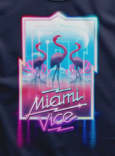 Koszulka męska Miami Vice - Neon