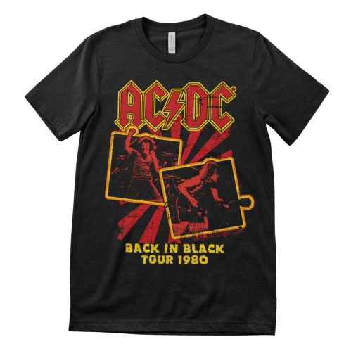 Koszulka męska AC/DC - Back In Black Tour 1980