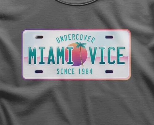 Koszulka męska Miami Vice - Undercover 1984