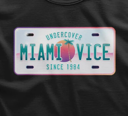 Koszulka męska Miami Vice - Undercover 1984