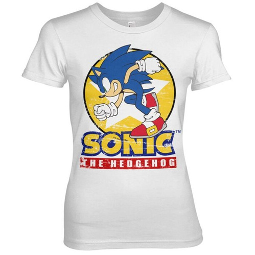 Koszulka damska Sonic The Hedgehog biała