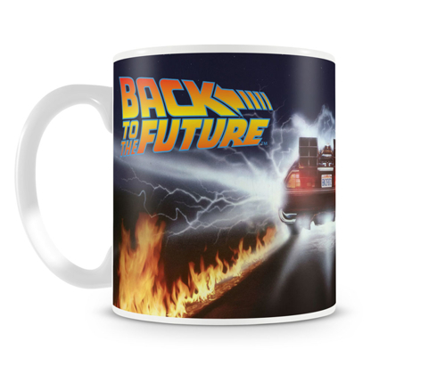 Kubek ceramiczny Back To The Future - Delorean Fire Tracks 330ml