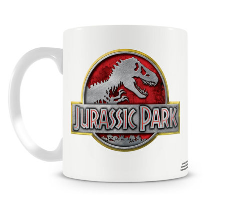 Kubek ceramiczny Jurassic Park - Metallic Logo 330ml