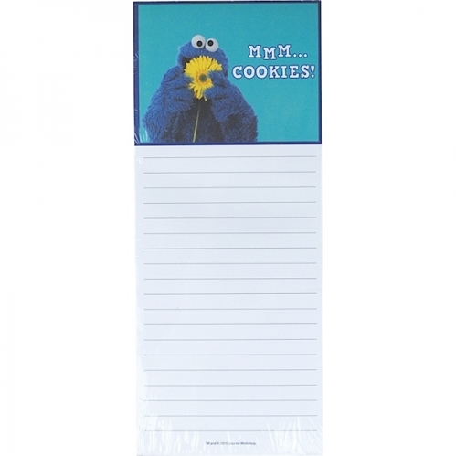 Magnes na lodówkę z notatnikiem Sesame Street - Cookie Monster